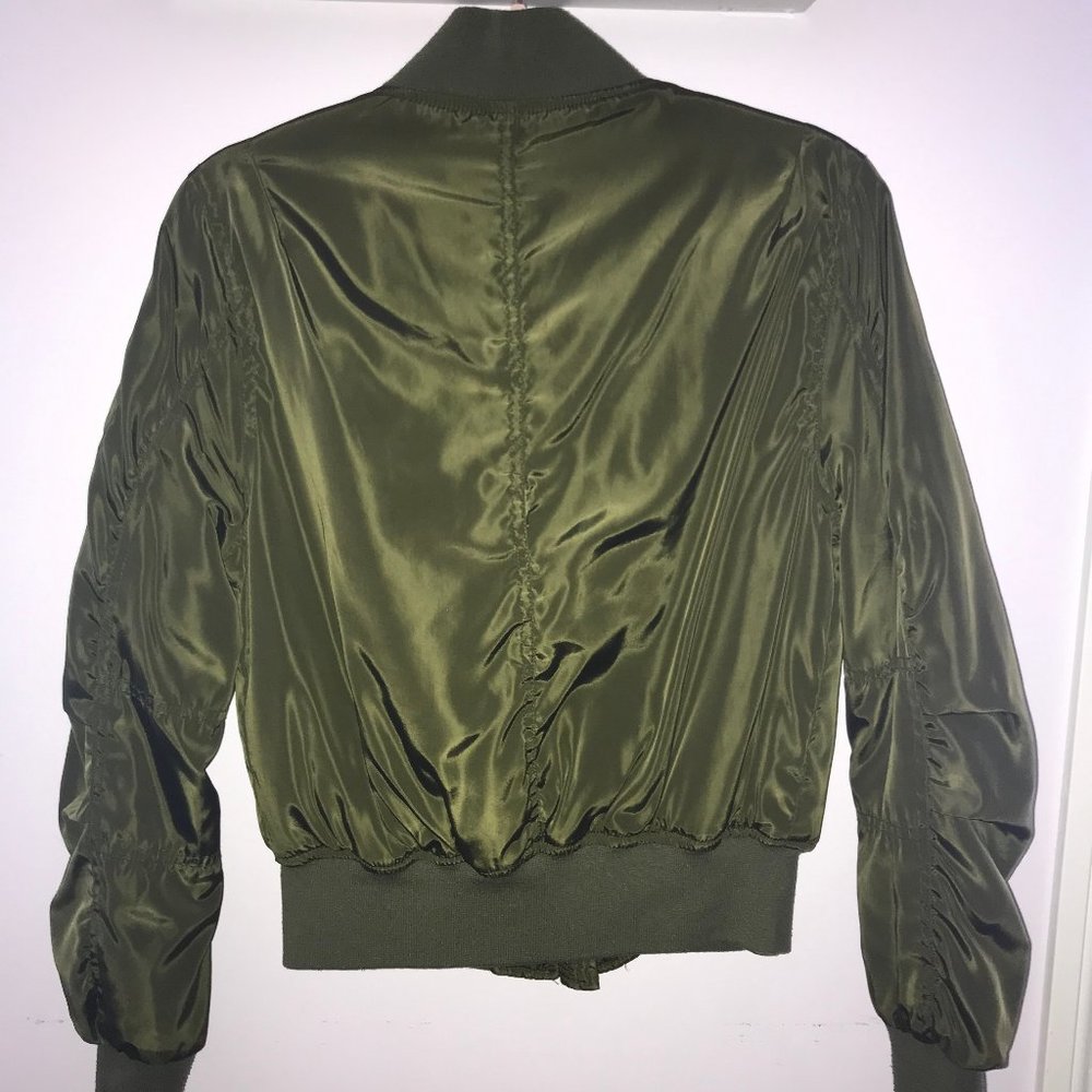 Green Bomber Jacket - Picture 2 of 5